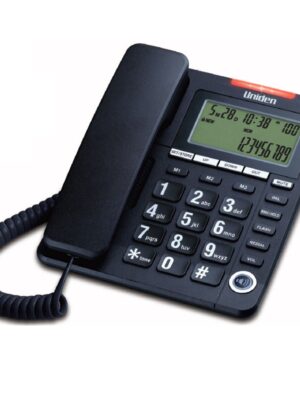 Uniden AS7408 Big Button & Big Display Speaker Phone Black